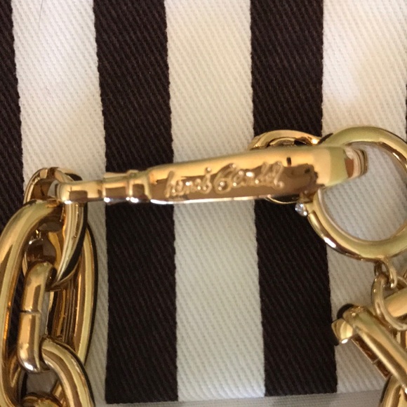 Henri Bendel goldtone chain link bracelet - Picture 2 of 4